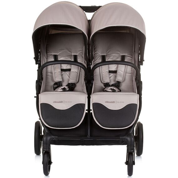 Carucior gemeni Chipolino Top Stars macadamia, Culoare: Crem, Model: gemeni - poza 4 - ExclusivMAG.ro