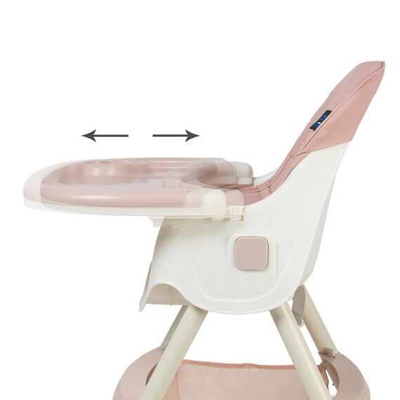 Scaun de masa 2 in 1 Juju Eat&Smile, Pink, Culoare: Roz - poza 4 - ExclusivMAG.ro