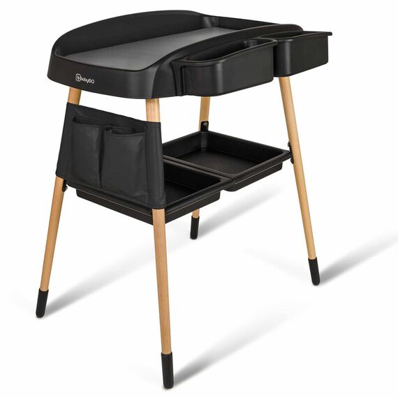 Masuta de schimbat si infasat BabyGo Change Me, Black  - ExclusivMAG.ro