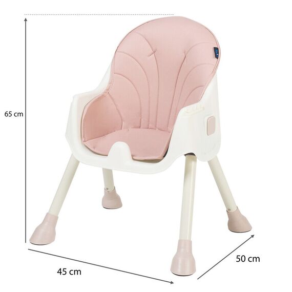Scaun de masa 2 in 1 Juju Eat&Smile, Pink, Culoare: Roz - poza 6 - ExclusivMAG.ro