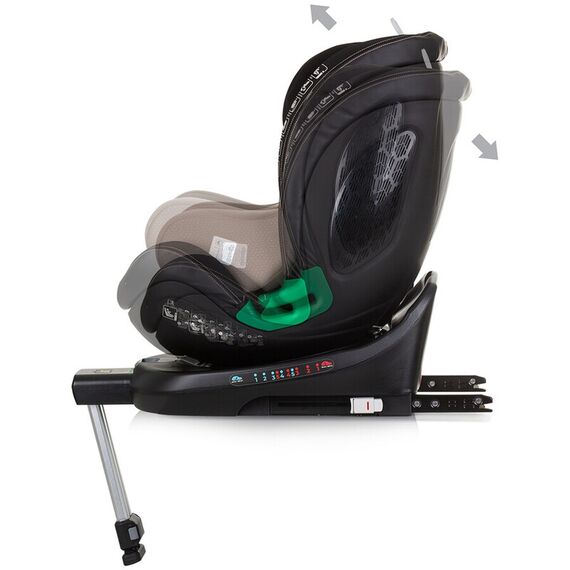 Scaun auto Chipolino Maximus I-Size 40-150 cm macadamia cu sistem Isofix, Culoare: Crem, Grupa: 0-36kg (0 luni - 12 ani) - poza 6 - ExclusivMAG.ro