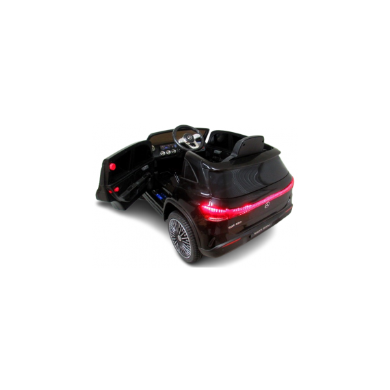 Masinuta electrica cu telecomanda, roti din spuma EVA, scaun din piele ecologica, varsta 1-5 ani, MERCEDES EQA250 - Negru, Culoare: Negru, Capacitate acumulator: 12V - poza 4 - ExclusivMAG.ro