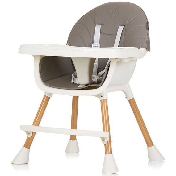 Scaun de masa Chipolino Rio 2 in 1 graphite, Culoare: Gri - poza 4 - ExclusivMAG.ro