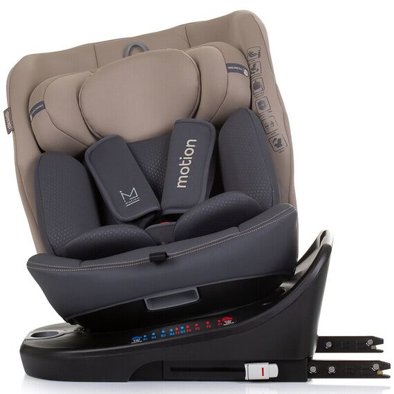 Scaun auto Chipolino Motion I-Size 40-150 cm macadamia cu sistem Isofix, Culoare: Crem, Grupa: 0-36kg (0 luni - 12 ani) - poza 7 - ExclusivMAG.ro
