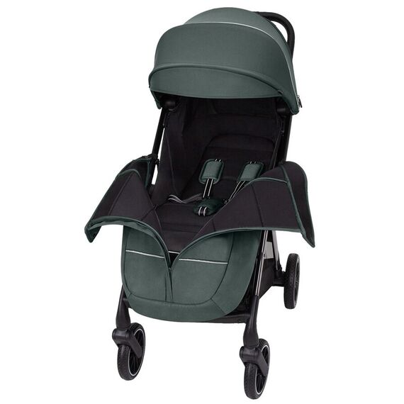 Carucior sport (max. 22 Kg) cu roti de cauciuc, pliere automata, protectie UV 50, Carrello DELTA Jungle Green, Culoare: Verde, Model: sport - poza 7 - ExclusivMAG.ro