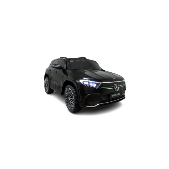 Masinuta electrica cu telecomanda, roti din spuma EVA, scaun din piele ecologica, varsta 1-5 ani, MERCEDES EQA250 - Negru, Culoare: Negru, Capacitate acumulator: 12V - poza 2 - ExclusivMAG.ro