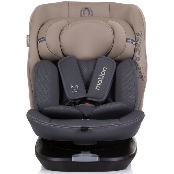 Scaun auto Chipolino Motion I-Size 40-150 cm macadamia cu sistem Isofix, Culoare: Crem, Grupa: 0-36kg (0 luni - 12 ani) - poza 3 - ExclusivMAG.ro