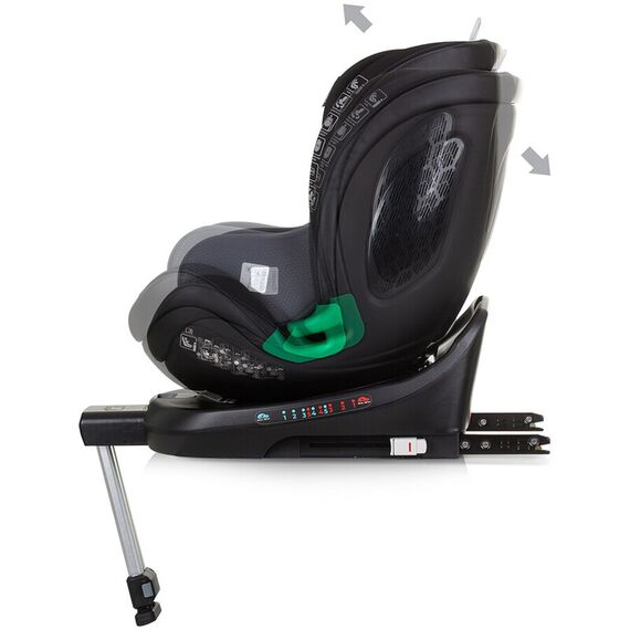 Scaun auto Chipolino Maximus I-Size 40-150 cm obsidian cu sistem Isofix, Culoare: Negru, Grupa: 0-36kg (0 luni - 12 ani) - poza 6 - ExclusivMAG.ro