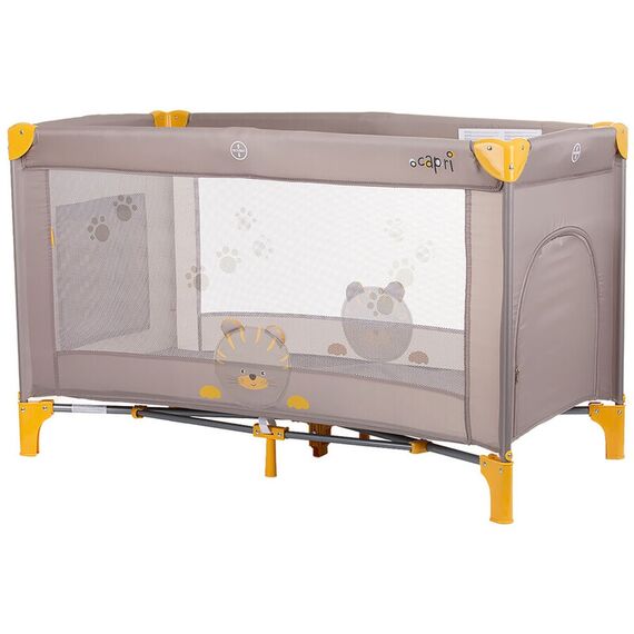 Patut pliabil Chipolino Capri Tiger beige, Culoare: Crem, Dimensiuni: 120x60 - poza 2 - ExclusivMAG.ro