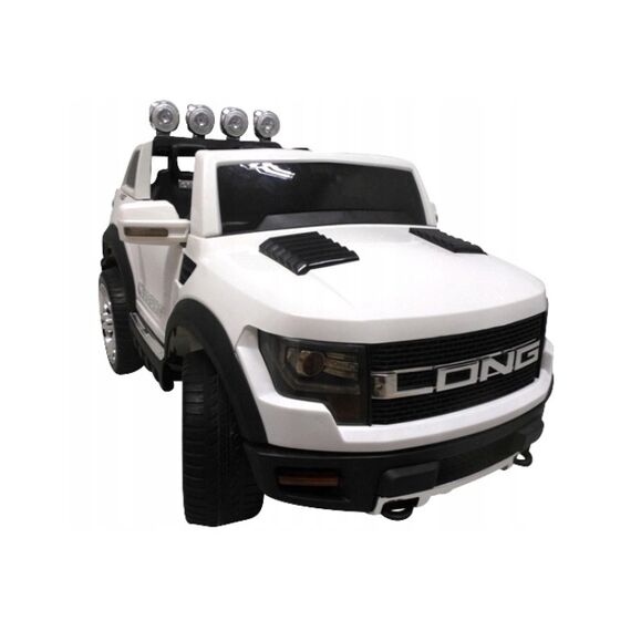 Masinuta electrica cu telecomanda si roti din spuma EVA Cabrio LONG BBH-1388 R-Sport - Alb  - ExclusivMAG.ro