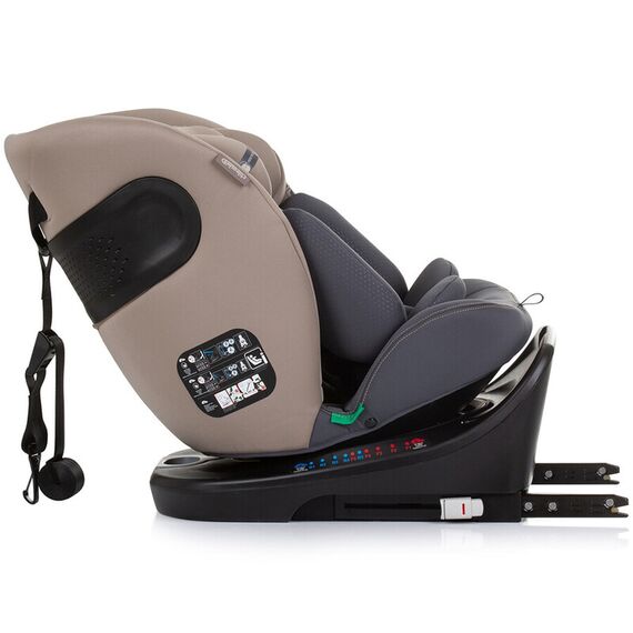Scaun auto Chipolino Motion I-Size 40-150 cm macadamia cu sistem Isofix, Culoare: Crem, Grupa: 0-36kg (0 luni - 12 ani) - poza 9 - ExclusivMAG.ro