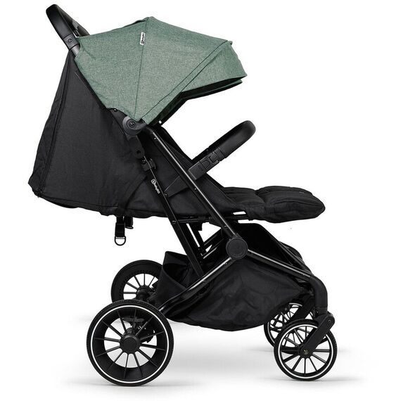Carucior pliabil pentru gemeni BabyGo GoTwice, Green, Culoare: Verde, Model: gemeni - poza 3 - ExclusivMAG.ro