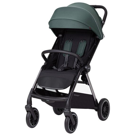Carucior sport (max. 22 Kg) cu roti de cauciuc, pliere automata, protectie UV 50, Carrello DELTA Jungle Green, Culoare: Verde, Model: sport - poza 4 - ExclusivMAG.ro