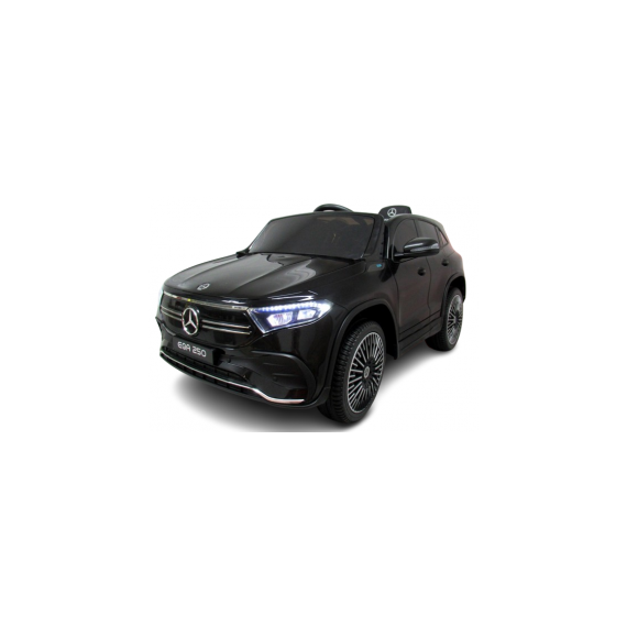 Masinuta electrica cu telecomanda, roti din spuma EVA, scaun din piele ecologica, varsta 1-5 ani, MERCEDES EQA250 - Negru, Culoare: Negru, Capacitate acumulator: 12V  - ExclusivMAG.ro