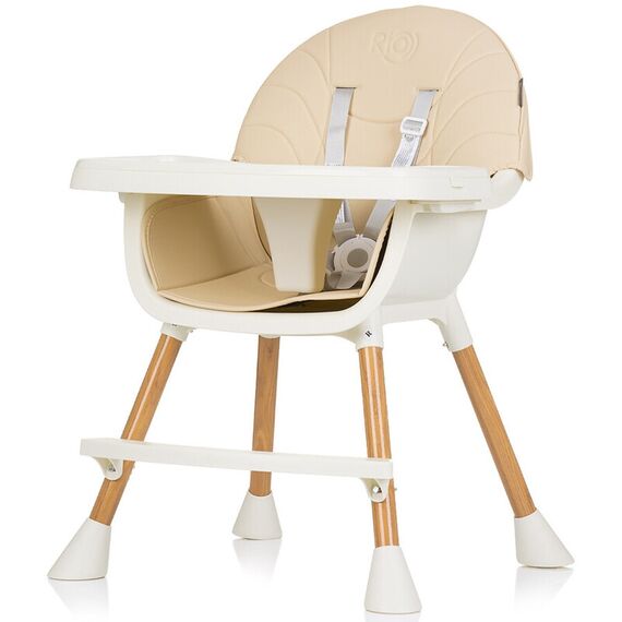 Scaun de masa Chipolino Rio 2 in 1 sand, Culoare: Crem - poza 4 - ExclusivMAG.ro