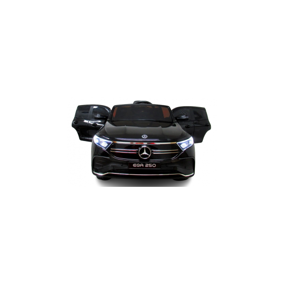 Masinuta electrica cu telecomanda, roti din spuma EVA, scaun din piele ecologica, varsta 1-5 ani, MERCEDES EQA250 - Negru, Culoare: Negru, Capacitate acumulator: 12V - poza 3 - ExclusivMAG.ro