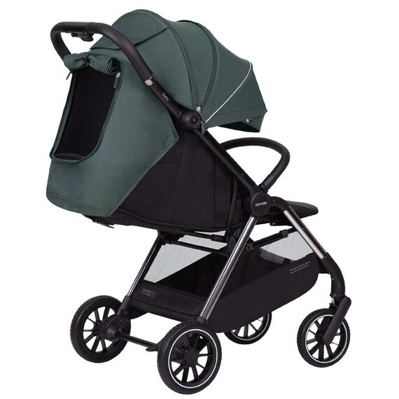 Carucior sport (max. 22 Kg) cu roti de cauciuc, pliere automata, protectie UV 50, Carrello DELTA Jungle Green, Culoare: Verde, Model: sport - poza 6 - ExclusivMAG.ro