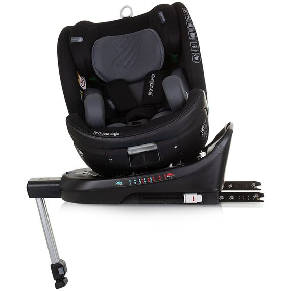 Scaun auto Chipolino Maximus I-Size 40-150 cm obsidian cu sistem Isofix, Culoare: Negru, Grupa: 0-36kg (0 luni - 12 ani) - poza 7 - ExclusivMAG.ro
