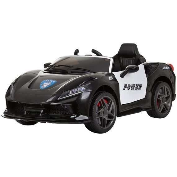 Masinuta electrica Chipolino Police black, Culoare: Negru, Capacitate acumulator: 6V  - ExclusivMAG.ro