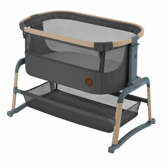Patut Co-SLEEPER Maxi-Cosi Iora Air BEYOND GRAPHITE ECO, Culoare: Gri/Negru, Dimensiuni: 80x50  - ExclusivMAG.ro