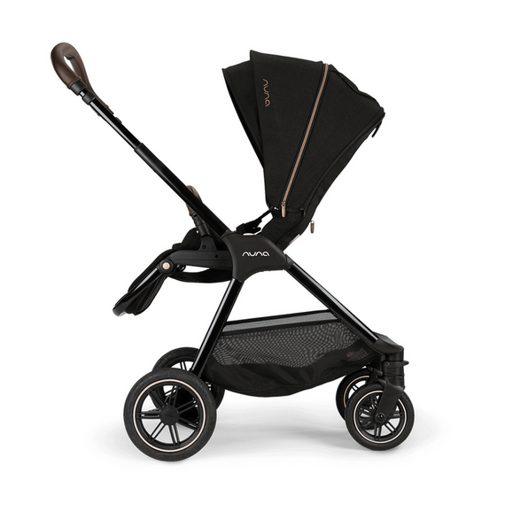 Carucior compact Nuna TRIV next colectia Riveted, Culoare: Negru/Auriu - poza 3 - ExclusivMAG.ro