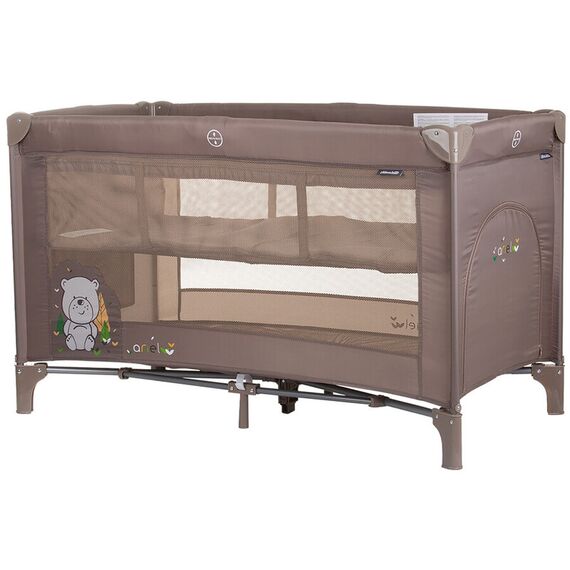 Patut pliabil Chipolino Ariel macadamia, Culoare: Maro, Dimensiuni: 120x60  - ExclusivMAG.ro