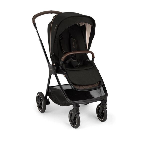 Carucior compact Nuna TRIV next colectia Riveted, Culoare: Negru/Auriu  - ExclusivMAG.ro