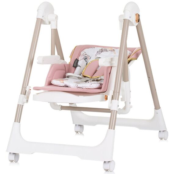 Scaun de masa Chipolino Milk Shake 2 in 1 flamingo, Culoare: Roz - poza 4 - ExclusivMAG.ro