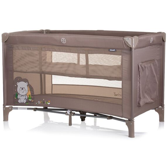 Patut pliabil Chipolino Ariel macadamia, Culoare: Maro, Dimensiuni: 120x60 - poza 3 - ExclusivMAG.ro