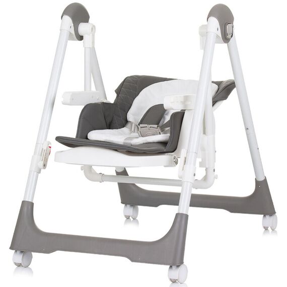 Scaun de masa Chipolino Milk Shake 2 in 1 granite, Culoare: Gri - poza 4 - ExclusivMAG.ro