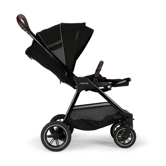 Carucior compact Nuna TRIV next colectia Riveted, Culoare: Negru/Auriu - poza 7 - ExclusivMAG.ro