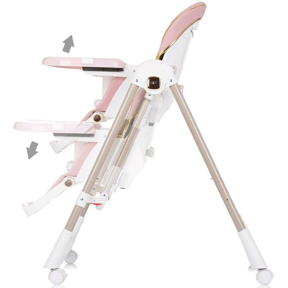 Scaun de masa Chipolino Milk Shake 2 in 1 flamingo, Culoare: Roz - poza 6 - ExclusivMAG.ro