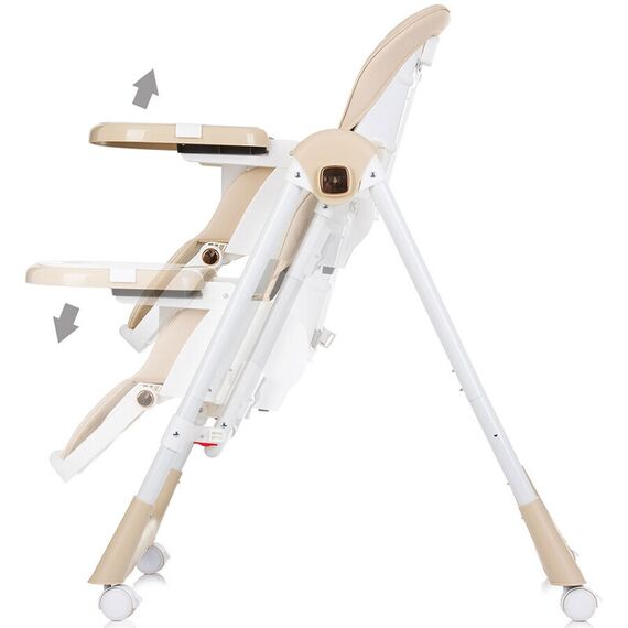 Scaun de masa Chipolino Milk Shake 2 in 1 beige, Culoare: Crem - poza 6 - ExclusivMAG.ro
