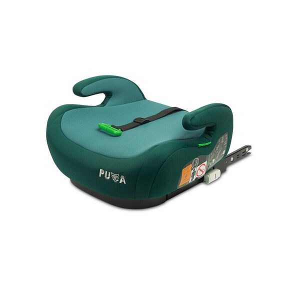 Inaltator Caretero Puma Isofix I-Size 125-150 cm Smarald, Culoare: Verde, Grupa: 22-36kg (6 ani - 12 ani)  - ExclusivMAG.ro