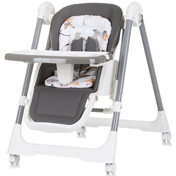 Scaun de masa Chipolino Milk Shake 2 in 1 ash grey, Culoare: Gri deschis - poza 3 - ExclusivMAG.ro