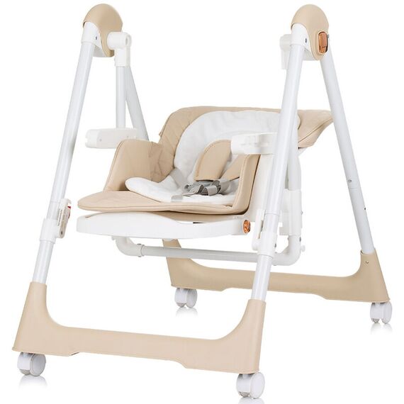 Scaun de masa Chipolino Milk Shake 2 in 1 beige, Culoare: Crem - poza 4 - ExclusivMAG.ro