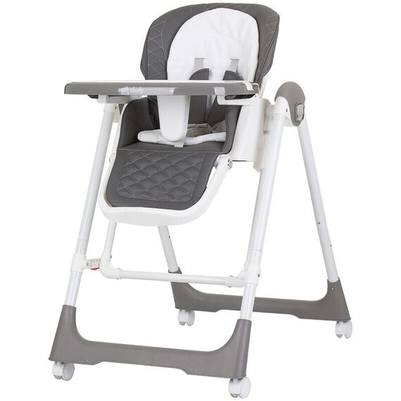 Scaun de masa Chipolino Milk Shake 2 in 1 granite, Culoare: Gri  - ExclusivMAG.ro