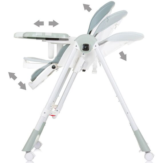 Scaun de masa Chipolino Milk Shake 2 in 1 pastel green, Culoare: Verde - poza 7 - ExclusivMAG.ro
