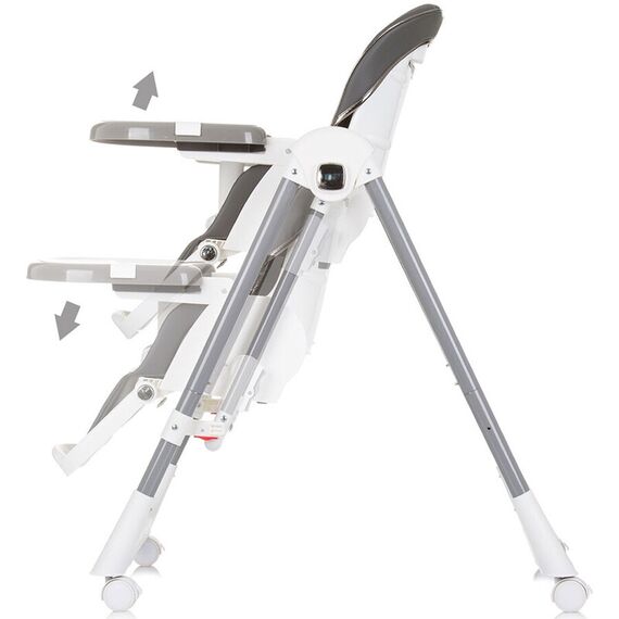 Scaun de masa Chipolino Milk Shake 2 in 1 ash grey, Culoare: Gri deschis - poza 6 - ExclusivMAG.ro