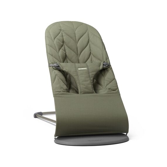 BabyBjorn - Balansoar Bliss Dark Green cu aspect delicat de petala, tesatura matlasata, Culoare: Verde  - ExclusivMAG.ro