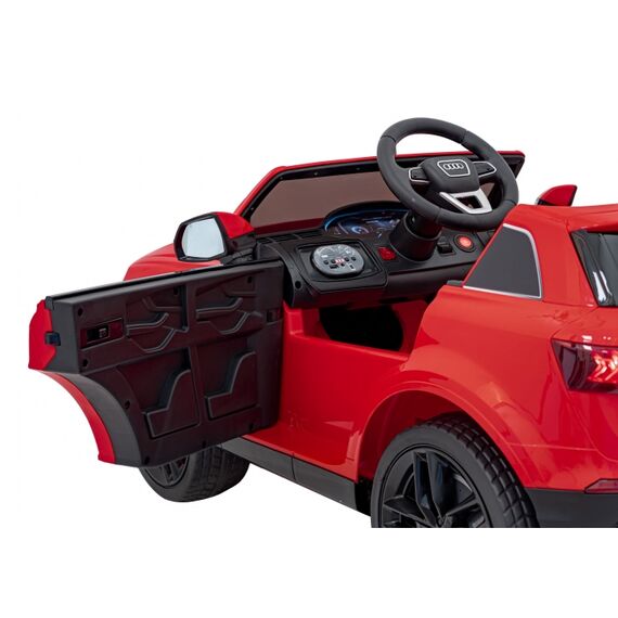Masinuta electrica cu telecomanda AUDI Q7 NEW LIFT, roti EVA, scaun tapitat, putere 70W - Rosu, Culoare: Rosu, Capacitate acumulator: 12V - poza 8 - ExclusivMAG.ro