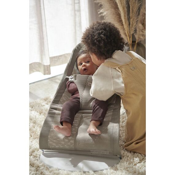 BabyBjorn - Balansoar Bliss Grey Beige, Mesh, Culoare: Bej - poza 3 - ExclusivMAG.ro