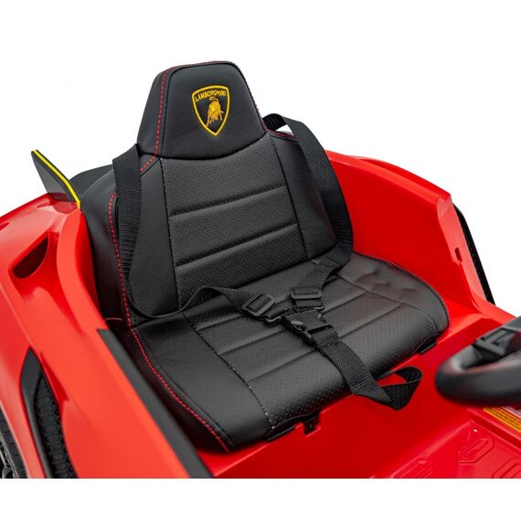 Masinuta electrica cu telecomanda LAMBORGHINI INVENCIBLE, roti EVA, scaun tapitat, putere 140W - Rosu, Culoare: Rosu, Capacitate acumulator: 12V - poza 9 - ExclusivMAG.ro