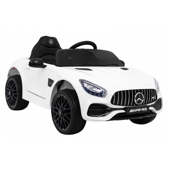 Masinuta electrica cu telecomanda MERCEDES BENZ GT, roti EVA, scaun tapitat, putere 70W - Alb, Culoare: Alb, Capacitate acumulator: 12V - poza 10 - ExclusivMAG.ro