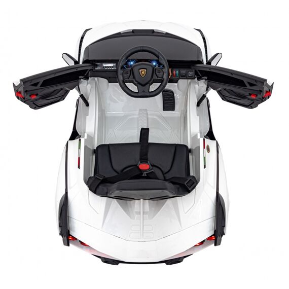 Masinuta electrica cu telecomanda LAMBORGHINI SIAN, roti EVA, scaun tapitat, putere 106W - Alb, Culoare: Alb, Capacitate acumulator: 12V - poza 2 - ExclusivMAG.ro