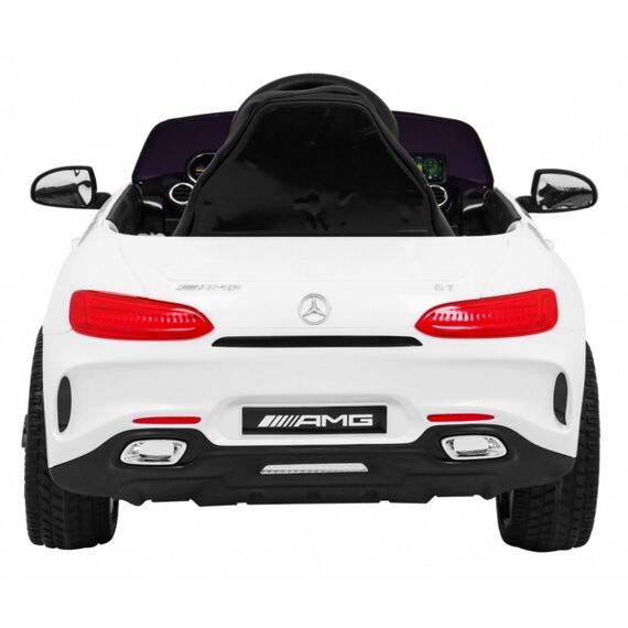Masinuta electrica cu telecomanda MERCEDES BENZ GT, roti EVA, scaun tapitat, putere 70W - Alb, Culoare: Alb, Capacitate acumulator: 12V - poza 6 - ExclusivMAG.ro