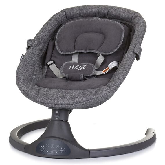 Leagan electric Chipolino Nest granite, Culoare: Negru - poza 3 - ExclusivMAG.ro