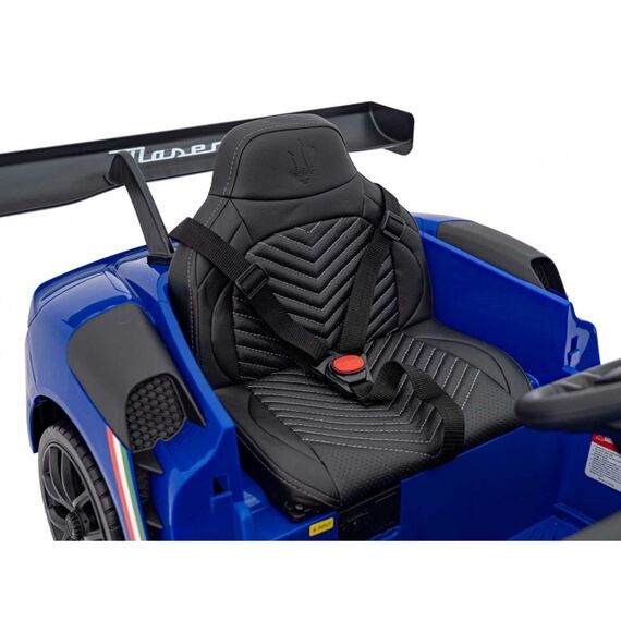 Masinuta electrica cu telecomanda MASERATI MC20 GT2, roti EVA, scaun tapitat, putere 110W - Albastru, Culoare: Albastru, Capacitate acumulator: 12V - poza 7 - ExclusivMAG.ro