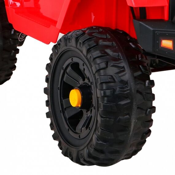 Masinuta electrica cu telecomanda JEEP DARK NIGHT, roti EVA, scaun tapitat, putere 70W - Rosu, Culoare: Rosu, Capacitate acumulator: 12V - poza 4 - ExclusivMAG.ro