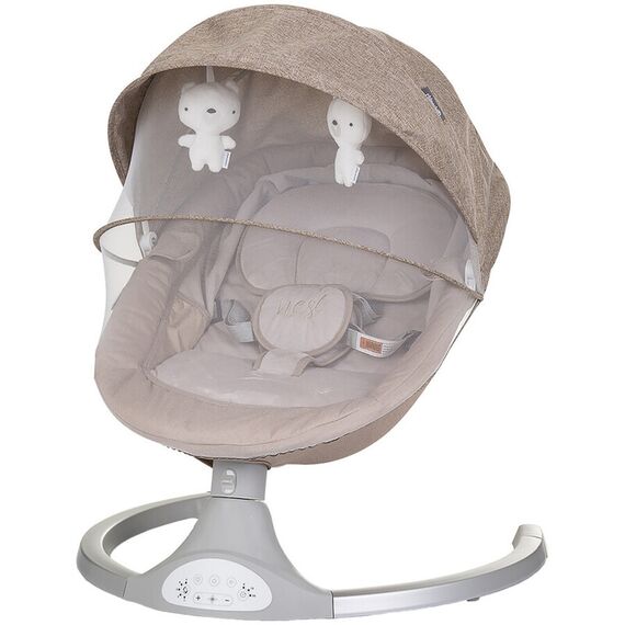 Leagan electric Chipolino Nest macadamia, Culoare: Crem  - ExclusivMAG.ro